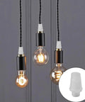 50 Pairs Plastic Pendant Lighting Strain Reliefs For Lamp Sockets M10 Cable Glands Cord Grips Wiring Replacement For Ceiling Fixtures