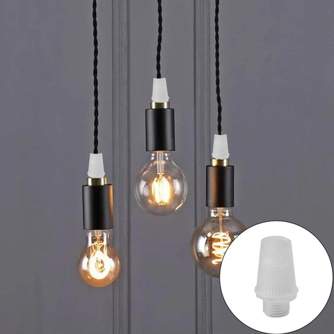 50 Pairs Plastic Pendant Lighting Strain Reliefs For Lamp Sockets M10 Cable Glands Cord Grips Wiring Replacement For Ceiling Fixtures