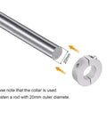 2 Pack Heavy Duty Double Split Shaft Collar Clamp On For 20mm Shaft, 40mm Outer Diameter, 12mm Width, aluminum 6061 anodized, set screw design