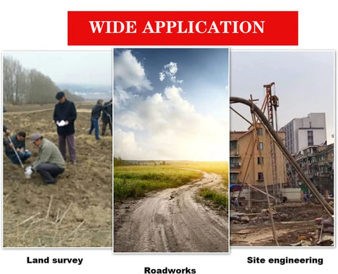 Wide application of 40 Inch Pro Grade Soil Sampler Probe With 11.8 Inch Ejector in land survey, roadworks, and site engineering
