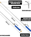 Beast High Pressure Power Washer Wand For Car Cleaning Gutter Patio Window Pet Bath Hydro Jet Hose Nozzle in blue with flexible hose.