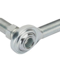 5/8 Inch Steel RH Male Heim Rod End Joint Featuring Teflon Lined Hex Stud, used in carb linkage for hot rods or street cruisers.