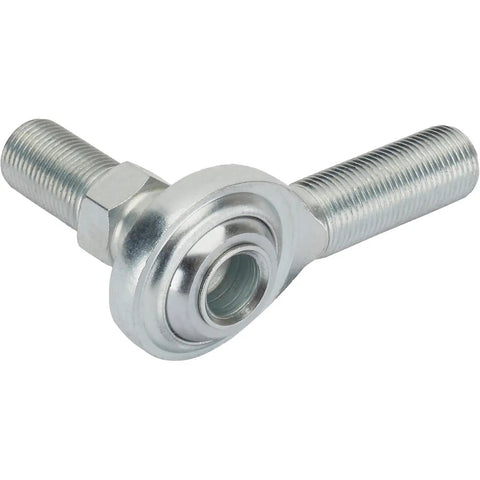 5/8 Inch Steel RH Male Heim Rod End Joint Featuring Teflon Lined Hex Stud, used in carb linkage for hot rods or street cruisers.