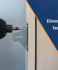 Bulk Door Install Kit With 77 Brackets And All Screws Delivers Fast Shim Free Install for 11 Doors demonstration with power tool