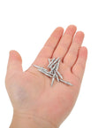 Double Headed Baseboard Screws For Solid Wood Trim And MDF Skirting, High Carbon Steel No Mark Invisible Nails in hand
