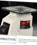Four Pack Heavy Duty Swivel Leveling Casters For Workbenches And Industrial Carts, Adjustable Universal Plate Wheels, 60mm flat base