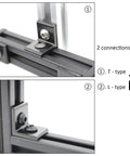 Check Out These 10 pcs Of Heavy Duty Aluminum Extrusion Profiles And Corner Brackets That Are Super Durable And Perfect For Any Wild Project or Cool Build. T-type and L-type corner brackets for aluminum profiles.