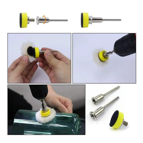 Check out these 191 Pieces Of One Inch Sanding Discs With Hook And Loop Fastening System Plus A Backing Pad For Wet Or Dry Sanding Jobs That Peel Switch In Seconds Without Tools And Dust Venting Holes Keep The Area Clean While You Work Like A Pro showcasing a backing pad with sanding discs in use.