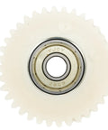Close-up of 36T Nylon Planetary Gear With Bearings For E Bike Hub Motor Replacement Part 47.5 By 13.5 Mm White Component