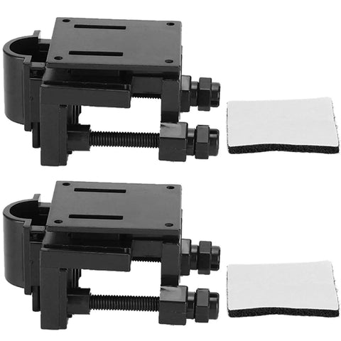 Rugged Aquarium Hose Clip Clamp For Tank Rim Or Stand, 7x5.6cm Water Pipe Holder Fits Tubes Up To 18mm, image showing dual clamps