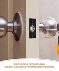 Dope Adjustable Stainless Steel And Copper Ball Roller Catch Latch With Concealed Design For Interior Doors Easy Install Versatile