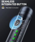 Close-up of seamless integrated button on F2 Master Kit Mini Cordless Rotary Tool All In One With 5 Speed 25000 RPM Engraving Pen.