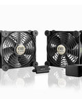 Whisper Quiet 120mm AC Powered Dual Fan with Speed Controller for Receiver DVR and Gaming Console Cooling, UL Certified