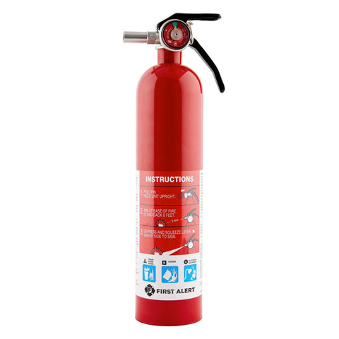 Home1 2 Pack Do It All Home Fire Extinguisher Red UL Rated 1A 10B C All Metal Construction With Commercial Grade Valve And Trigger