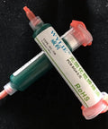 5 Pack BGA Soldering Paste And Flux Kit With UV Light Curing Solder Mask Ink Green Booster For Mobile Phone PCB Repair Set close-up