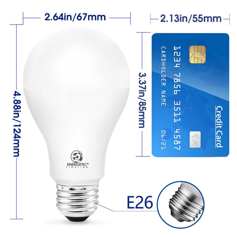 Super Bright 150 Watt LED Light Bulb A21 Daylight 5000K Non Dimmable 2300 Lumens High Lumen Bulbs UL Listed 2 Pack Instant