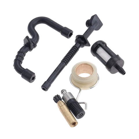 Six Piece Oil Pump Worm Gear Kit With Oil Line Filters And Fuel Hose For Chainsaws Compatible With MS180 MS170 170 180 018 017 Replacement Parts