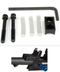 SR 22 V Block Stabilizer for Ruger 10 22 1022 with bolt screw set and three buffer cushions aluminum 6061 T6 black finish