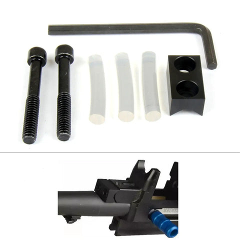 SR 22 V Block Stabilizer for Ruger 10 22 1022 with bolt screw set and three buffer cushions aluminum 6061 T6 black finish