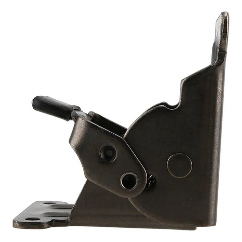 Rock Solid Folding Table Leg Brackets With Self Lock Hinges And Screws For Quick Workbench Upgrades adjustable hinge side view in matte black