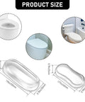 20 Pack Clear Toilet Seat Bumpers Replacement Kit For Bidet And Lid Universal Fit Includes 4 Large And 16 Small PU Cushions