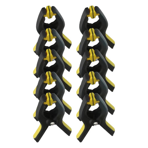 10 Pack Portable Sturdy Spring Clamps For Craft Projects Photography Backdrops And Home Use With Adjustable Grips And Rotating Jaws
