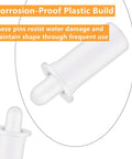 Corrosion-proof plastic spring loaded shutter repair pin for plantation blinds, highlighted to show durable build quality.