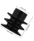 Top Tier Double Groove V Belt Pulley Replacement For Gas Engine Water Pumps in black, 19 mm shaft keyway, 5.20 cm diameter.