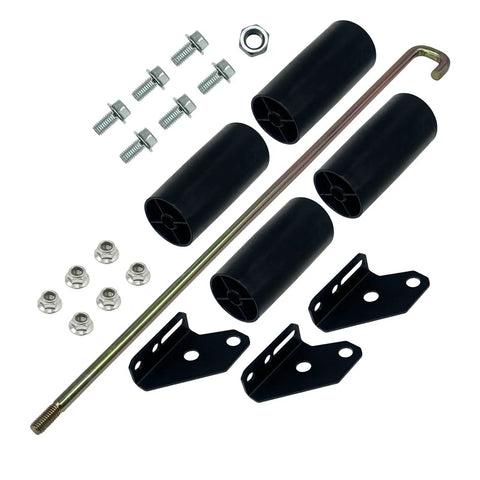 All Purpose Lawn Striping Kit For 50, 54 And 60 Inch Zero Turn Mowers, Precise Fit For Cub Cadet Ultima Series And Troy-Bilt Mustang Z Models, components displayed