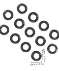 500-Piece Spring Wave Washer Kit Set For Home Auto And Marine Use Heavy-Duty Wave Washers Compression Gaskets Electrical Connection Seals Vibration-Resistant Assortment For DIY Repairs And Upgrades, black 1 cm washers
