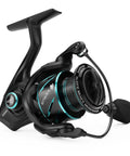 Verus Spinning Fishing Reel Size 4000 Black Gear Ratio Six Point Two To One Feather Light Performance With Glass Fiber Infused Nylon Body