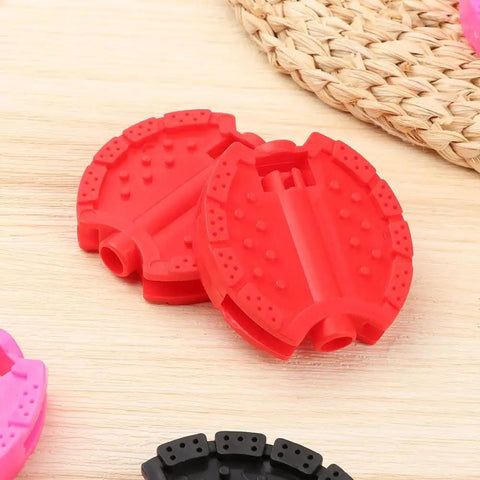 Red set from 2 Pair Toddler Tricycle Pedals Replacement Five Sixteenth Inch Spindle Axle Kid Friendly Trikes, Flat Pedals, Easy Install