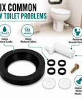 RV Toilet Repair Kit With Closet Flange Seal And Screw For Thetford Aqua Magic Style Lite Style II Style Plus Toilets components