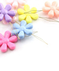 10 Pack Assorted Color Needle Threaders With Plastic Flower Head Wire Loop For Hand Stitching