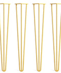 Adjustable thin gold metal furniture legs suitable for DIY kitchen and dining tables, sofas and cabinets, with modern look for home decor