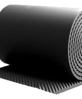 Heavy Duty Self Adhesive Soundproof Foam Rolls Seven Centimeters Thick Acoustic Wall Panels For Home Studio And Office showing black foam roll.
