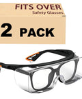 Kick Up Dust Without Fogging Out These Safety Glasses Fit Seamless Over Your Specs Scratch Proof Lenses Ansi Certified Gear 2 pack feature image.
