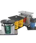 Straight Up Spring Isolation Mounts For AC Units With Heavy Duty Damping Pads displayed in various colors and styles.