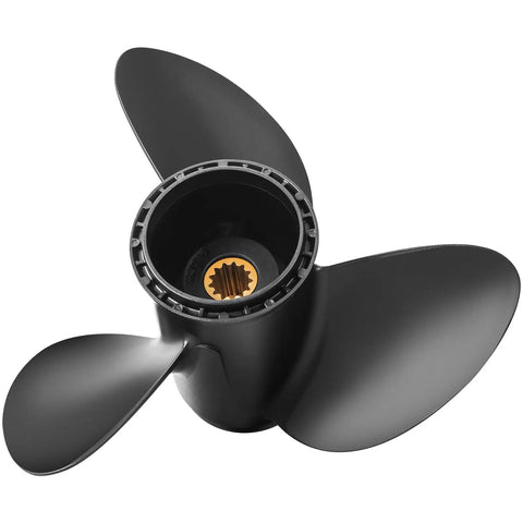 Aluminum Outboard Boat Propeller 11.75 Inch Diameter By 17 Inch Pitch, 13 Spline Tooth, Right Hand Rotation, Fits 40 To 50HP