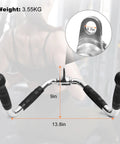 Pro Grade Lat Pulldown Bar Attachment For Strength Training And Tricep Workouts Heavy Duty Rotating Swivel Lat Bar For Cable Machines