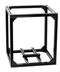 Black anodized frame made with 10 Pack 2020 T Slot Aluminum Extrusion 300mm European Standard, for industrial projects.
