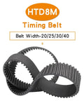 8mm Pitch Timing Belt For Industrial Machines And CNCs, Heavy Duty Rubber Belt With Tough Chloroprene Construction visible