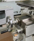 M10 revolving handwheel handle on industrial lathe, part of 3 Pack M10 Revolving Handwheel Handles With Nuts For Lathe Machines.