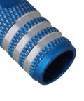 Close-up of 0.9mm Aluminium Alloy Hex Key Screwdriver with hollow knurled blue handle for RC Helicopters T Rex Models