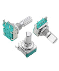 Right Angle EC11 360 Degree Rotary Encoder With Switch And Digital Potentiometer For Audio Control 15mm and 20mm 3-pack