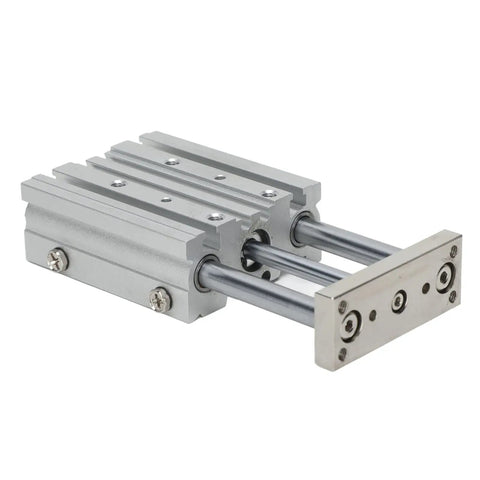 Heavy Duty Pneumatic Air Cylinder Three Rod Aluminum Alloy Build Double Action Mechanical Transmission Device for Industrial Systems