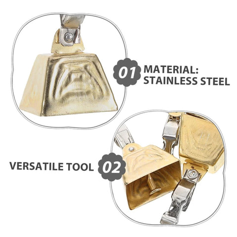 Stainless steel fishing bite alarms with clips and bells for versatile use in freshwater and saltwater. Durable and effective alert tool.