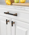 30 Pack 5 Inch Matte Black Cabinet Handles For Kitchen Cabinets And Cupboards Durable Black Cabinet Pulls For Drawers And Doors Easy Install Modern Look With Smooth Finish Great Value installed on white kitchen cabinets