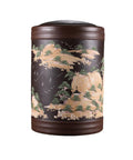 Big Boy Size Ceramic Grain Dispenser That Keeps Things Crisp As A Cucumber, featuring a scenic design on durable clay.