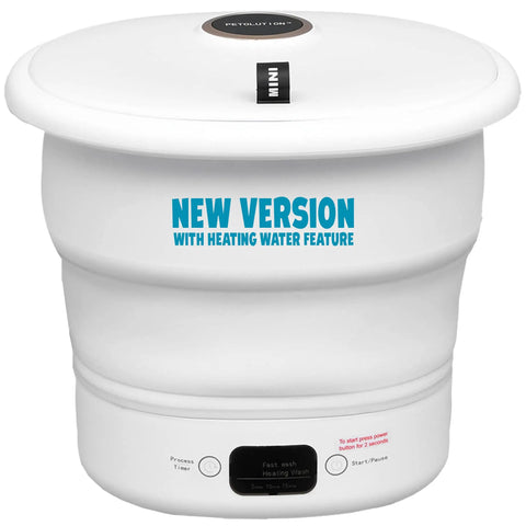 Ultra Compact Portable Washing Machine For Camping And RV Life Foldable Bucket Washer For Travel In Small Spaces White Road Trip Ready Laundry Gadget That Keeps Your Clothes Clean On The Go